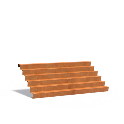 Corten Steel Staircase 300 x 144 x 102 cm Steps | Garden Staircase