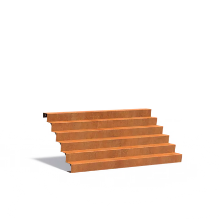 Corten Steel Staircase 250 x 144 x 102 cm Steps | Garden Staircase