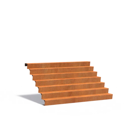 Corten Steel Staircase 250 x 168 x 119 cm Steps | Garden Staircase