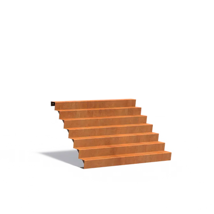 Corten Steel Staircase 200 x 168 x 119 cm Steps | Garden Staircase