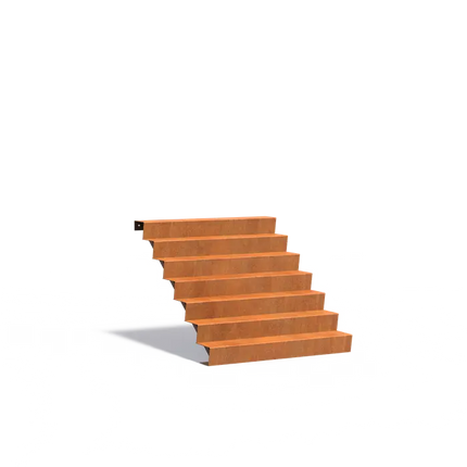 Corten Steel Staircase 150 x 168 x 119 cm Steps | Garden Staircase
