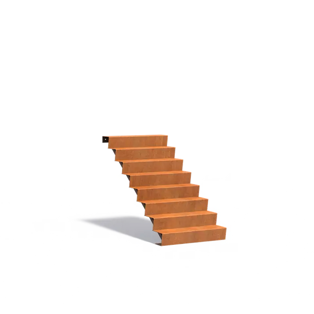 Treppe aus Cortenstahl, 100 x 192 x 136 cm | Gartentreppe
