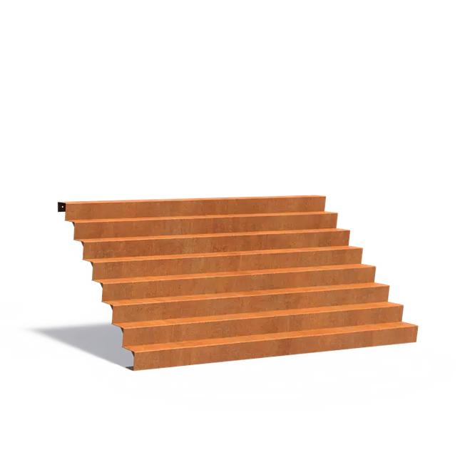 Treppe aus Cortenstahl 300 x 192 x 136 cm | Gartentreppe