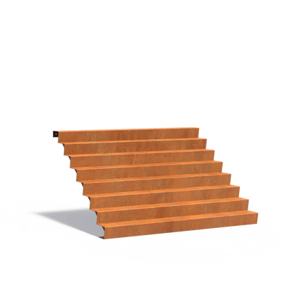 Corten Steel Staircase 250 x 192 x 136 cm Steps | Garden Staircase