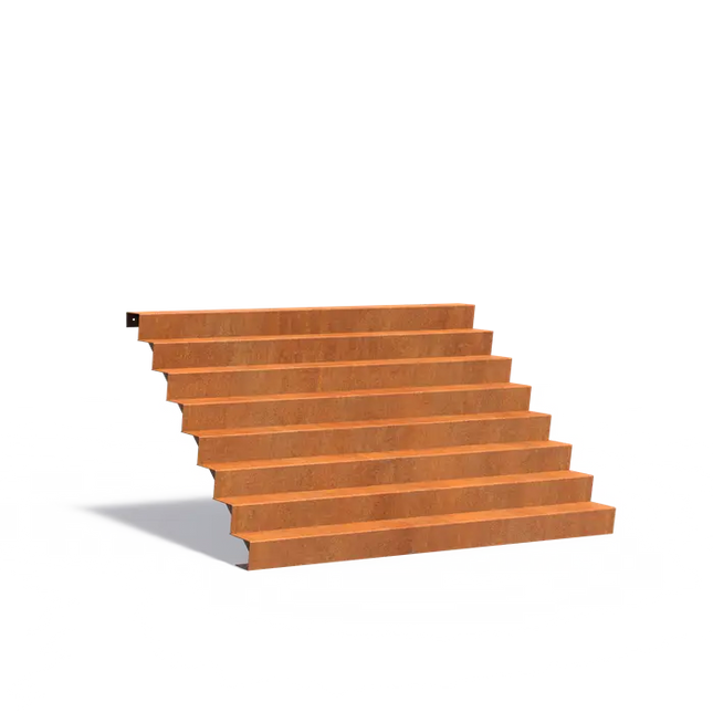 Treppe aus Cortenstahl 250 x 192 x 136 cm | Gartentreppe
