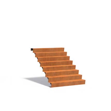 Corten Steel Staircase 150 x 192 x 136 cm Steps | Garden Staircase