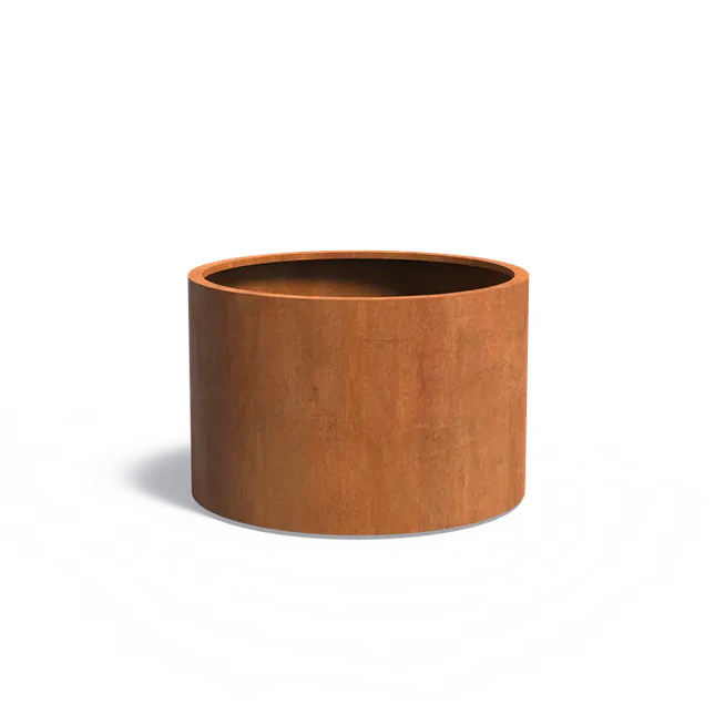 Cortenstaal Plantenbak Rond Ø120 x 80 cm - Met bodem
