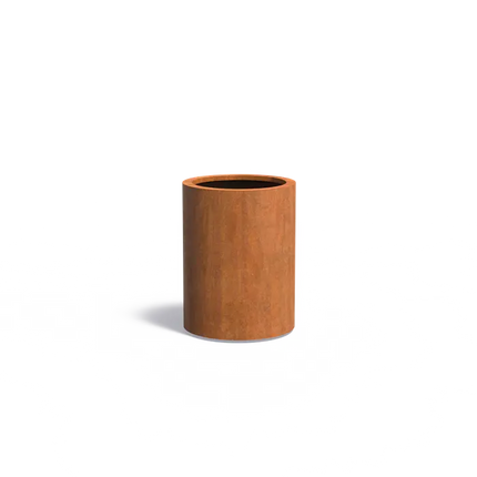 Okrągła donica ze stali corten 60 x 80 cm
