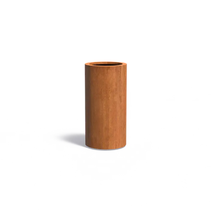 Okrągła donica ze stali corten 50 x 100 cm