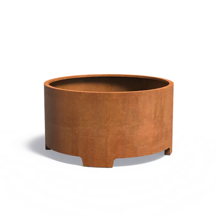 Cortenstaal Plantenbak Rond op Poten 150 x 80 cm
