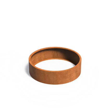 Jardinière ronde en acier Corten 150 x 40 cm - Sans fond