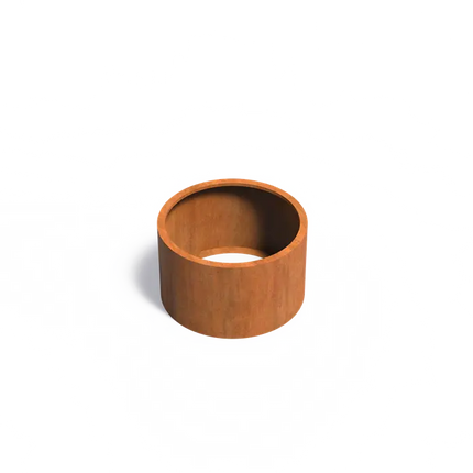 Jardinière ronde en acier Corten 100 x 60 cm - Sans fond
