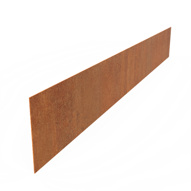 Cortenstaal Borderrand - 230 x 29 cm - 5 Stuks - Rechte Bovenrand - 2 mm dik