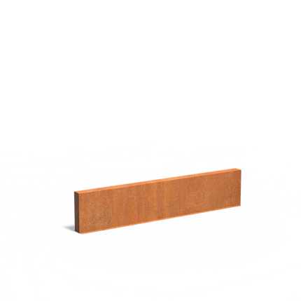 Panneau mural en acier Corten - 300 x 15 x 60 cm
