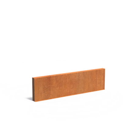 Panneau mural en acier Corten - 300 x 15 x 80 cm