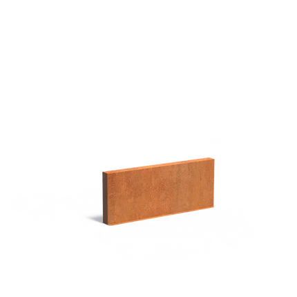 Panneau mural en acier Corten - 200 x 15 x 80 cm