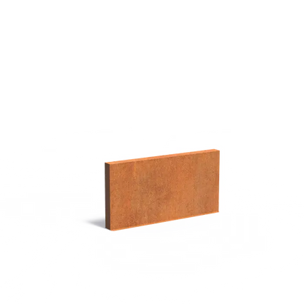 Panneau mural en acier Corten - 200 x 15 x 100 cm