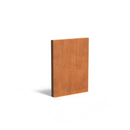 Panneau mural en acier Corten - 150 x 15 x 200 cm