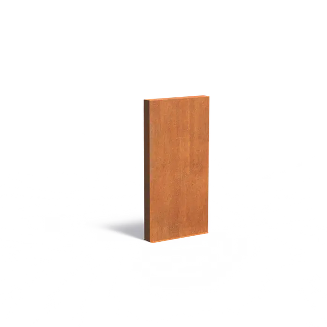 Cortenstaal Wand - Muur 100 x 15 x 200  cm