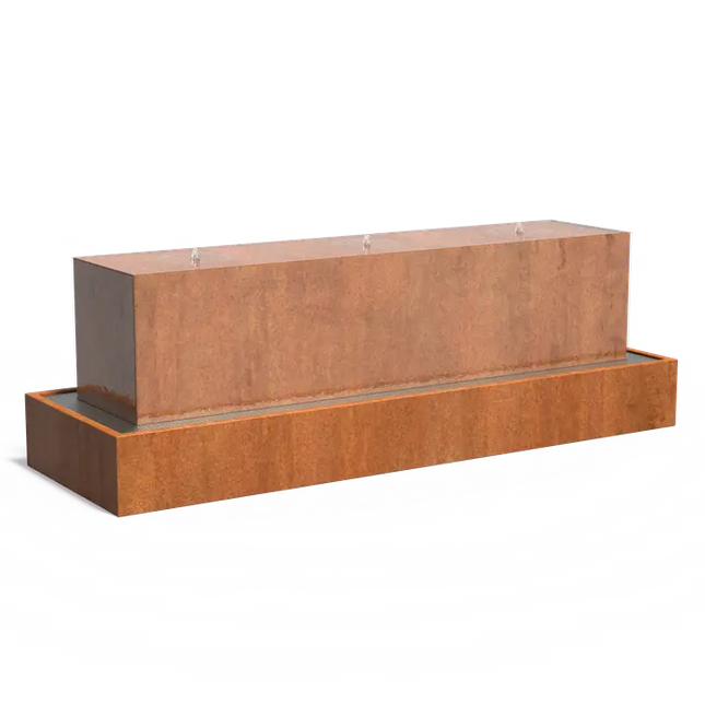 Cortenstaal Waterblok 300 x 70 x 70 cm - Blok