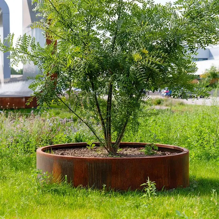 Cortenstaal Plantenbak Rond 120 x 80 cm - Zonder Bodem