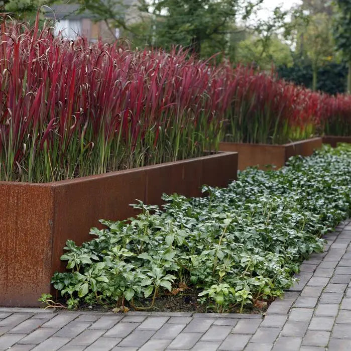 Cortenstaal Keerwand 150 x 25 x 50 cm | Border