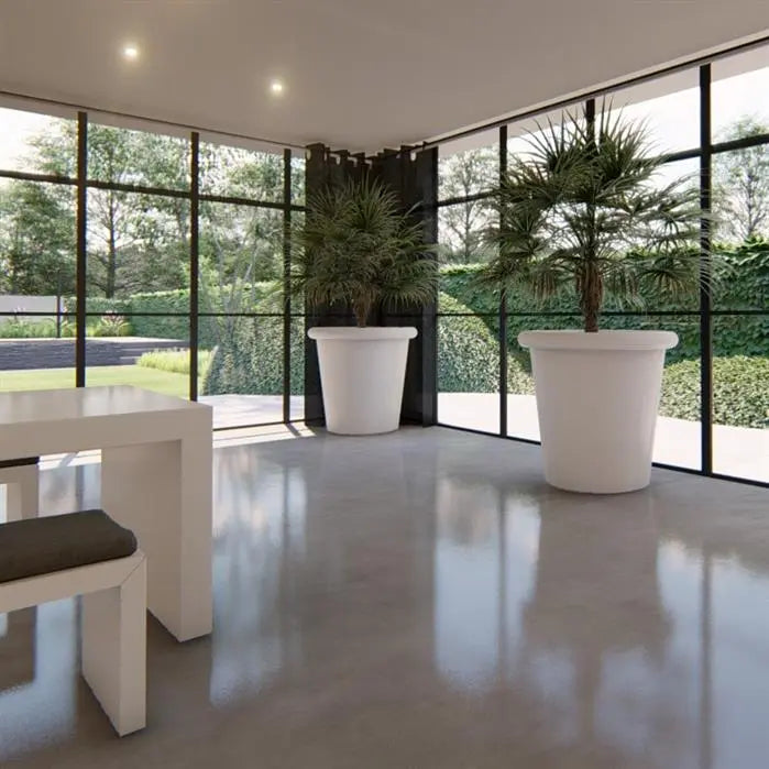 Stalen Plantenbak Rond 100 x 95.5 cm | Gecoat