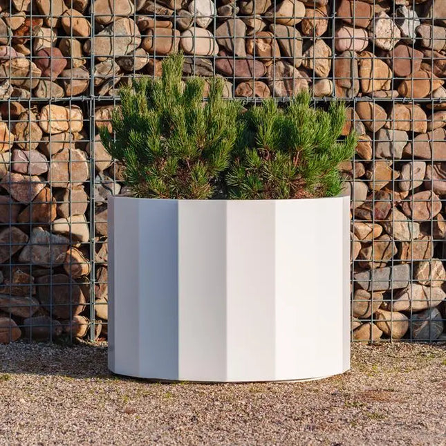 Aluminium Plantenbak Rond 100 x 80 cm - 16 Hoekig