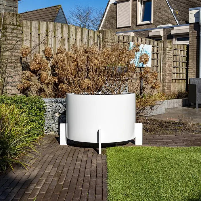Aluminium Plantenbak Rond op Poten 100 x 60 cm