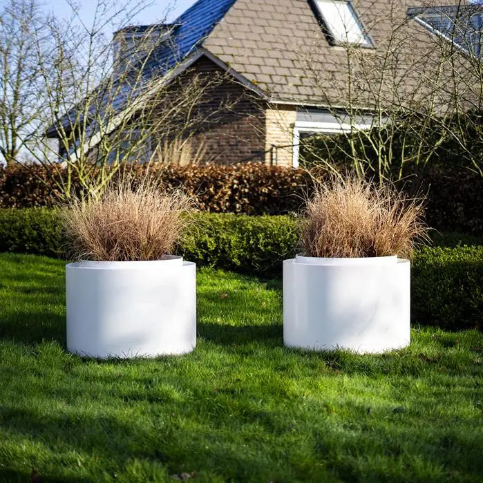 Aluminium Plantenbak Rond met Rand 120 x 60 cm
