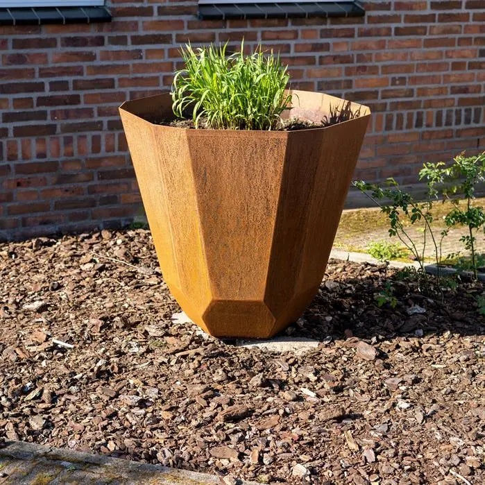 Cortenstaal Plantenbak Facet 65 x 100 cm