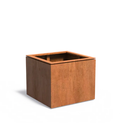Cortenstaal Plantenbak 83 x 83 x 70 cm - Met Rand
