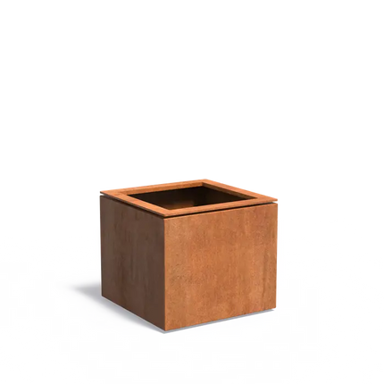 Cortenstaal Plantenbak 68 x 68 x 60 cm - Met Rand