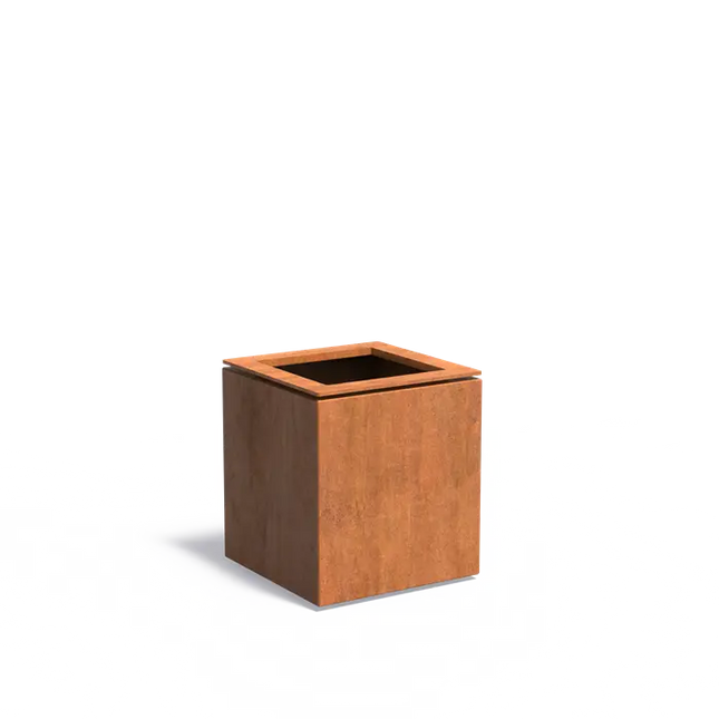 Cortenstaal Plantenbak 53 x 53 x 60 cm - Met Rand