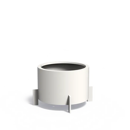 Aluminium Plantenbak Rond op Poten 80 x 60 cm