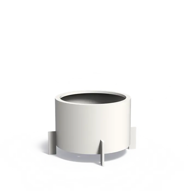 Aluminium Plantenbak Rond op Poten 80 x 60 cm