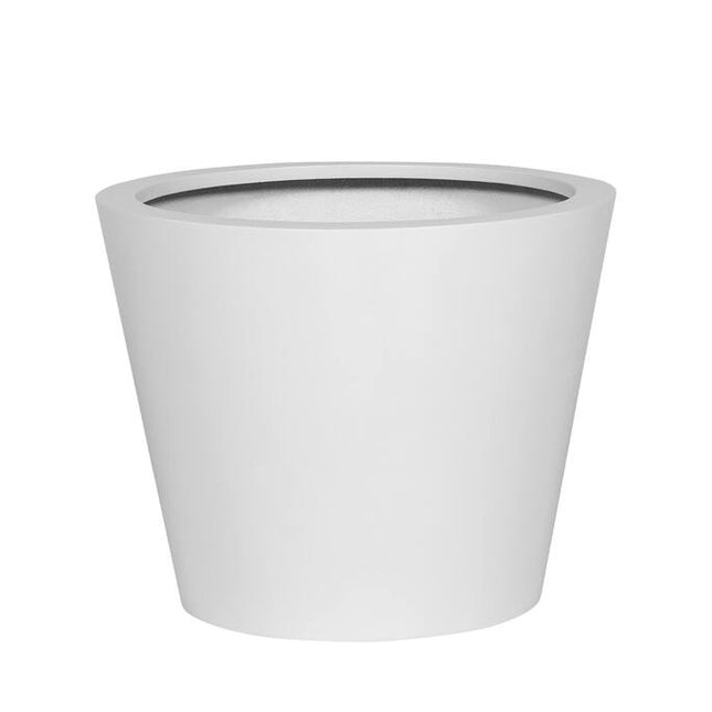 Pottery Pots Bucket S, Matte White Ø43 cm