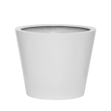 Pottery Pots Bucket S, Glossy White Ø43 cm