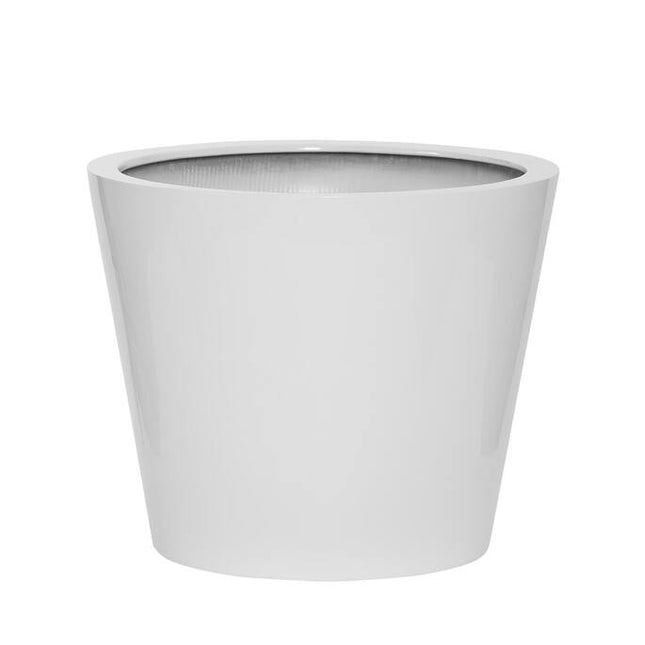 Pottery Pots Bucket S, Glossy White Ø43 cm