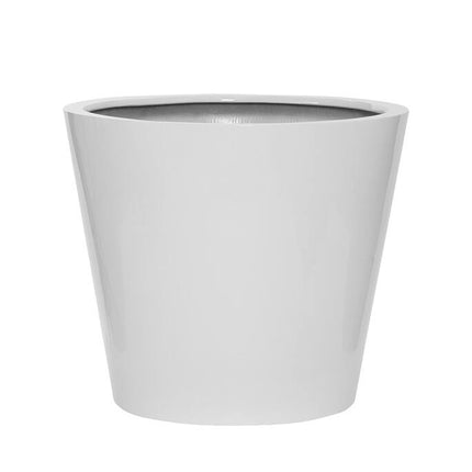 Pottery Pots Bucket M, Glossy White Ø50 cm