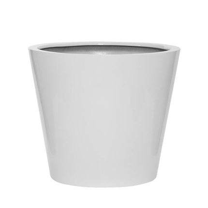 Pottery Pots Bucket L, Glossy White Ø60 cm