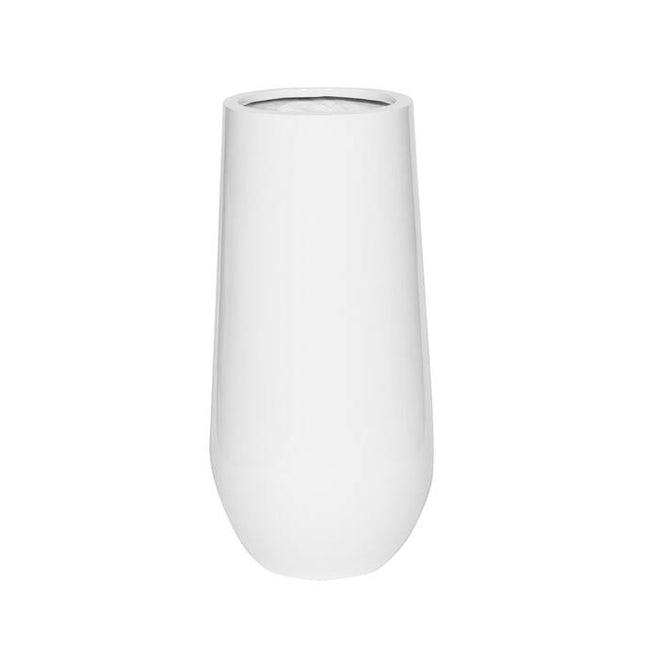 Pottery Pots Nax M, Glossy White Ø25 cm