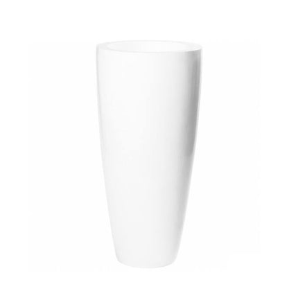 Pottery Pots Dax L, Glossy White Ø33 cm