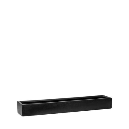 Pottery Pots Balcony Slim Low XL, Zwart