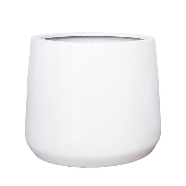 Pottery Pots Patt M, Glossy White Ø53,9 cm