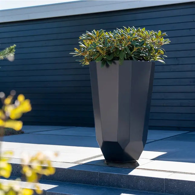 Jardinera de aluminio Facet de 120 x 50 cm