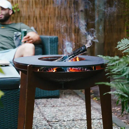 Corten Steel BBQ Cosa 63.5 x 63.5 x 60 cm - Plancha - Fire Bowl
