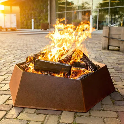 Brasero en acier Corten FORMA 115,4 x 100 x 27,2 cm