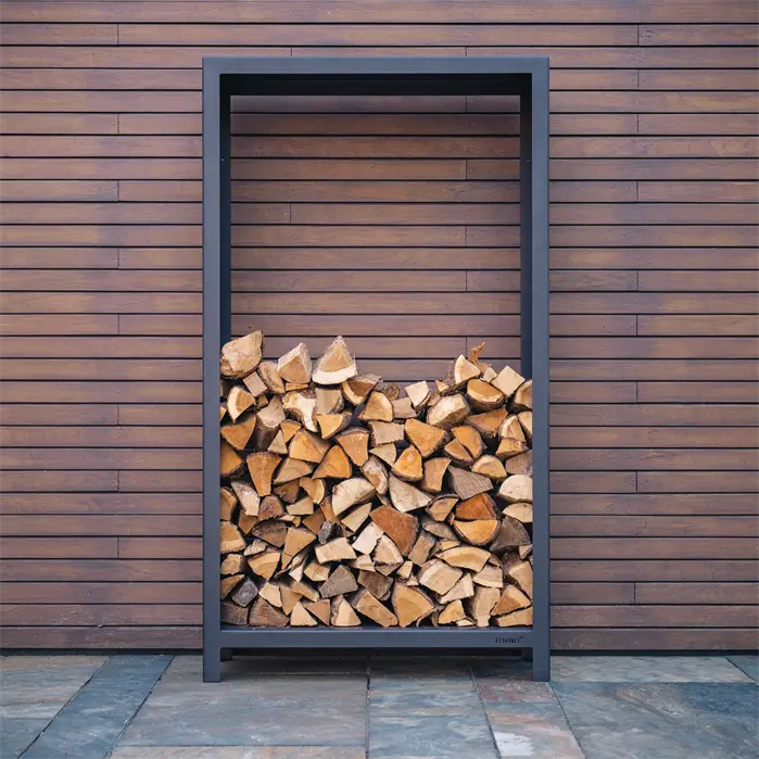 Houtopslag Staal 150 x 40 x 100 cm - Haardhout Opslag
