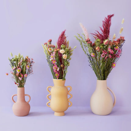 Dried flowers Field Bouquet Pink - Ø20cm - ↕50cm